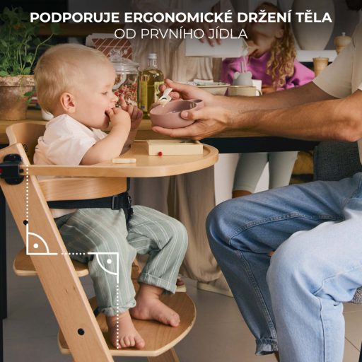 KINDERKRAFT - Baba etetőszék ENOCK bézs