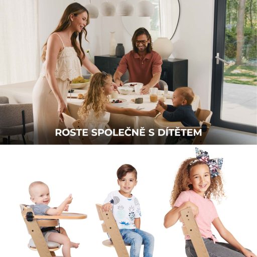 KINDERKRAFT - Baba etetőszék ENOCK bézs