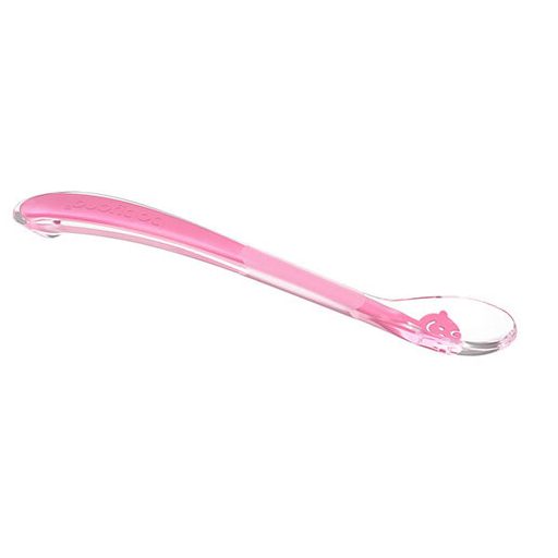 Babyono BABY’S SMILE puha szilikon kanál babáknak - pink