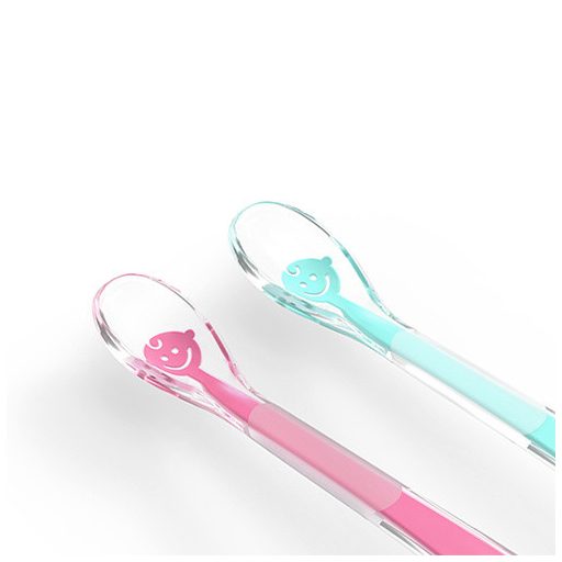 Babyono BABY’S SMILE puha szilikon kanál babáknak - pink