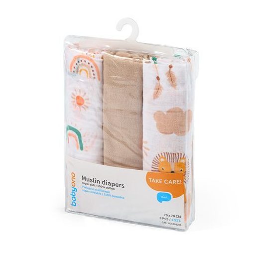 BabyOno muszlin pelenka (3db)