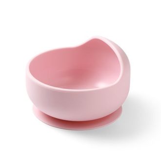 Szilikon etetőtál tapadókoronggal - pink