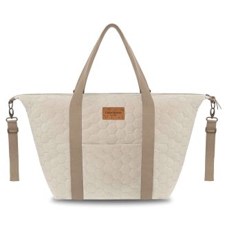 Utazó táska/Mommy bag - velvet - bézs