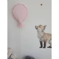 3D fali lufis dekoráció - babarózsaszín