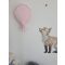 3D fali lufis dekoráció - babarózsaszín