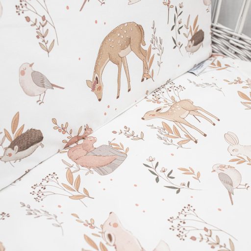 Baba ágyneműgarnitúra töltettel "Erdei barátok"