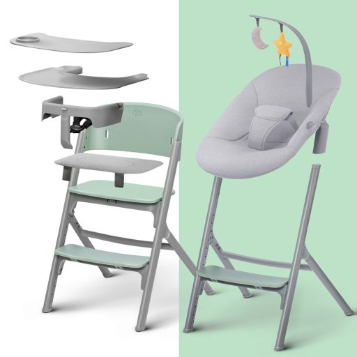 Kinderkraft Livy 4in1 multifunkcionális etetőszék + pihenőszék - ZÖLD