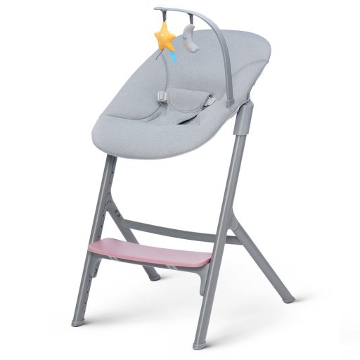 Kinderkraft Livy 4in1 multifunkcionális etetőszék + pihenőszék - PINK