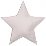 Csillag alakú velvet díszpárna - szürke