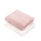 Muszlin textilpelenka 2 db - pink és krém