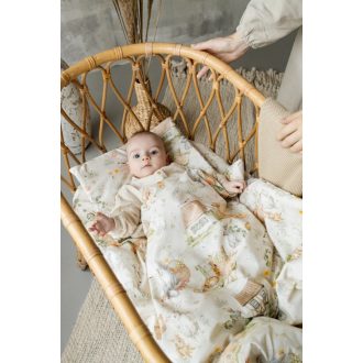 Baba ágyneműgarnitúra töltettel "Kicsi farm"