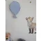 3D fali lufis dekoráció - világoskék