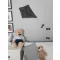 3D fali szélsárkány dekoráció - grafit