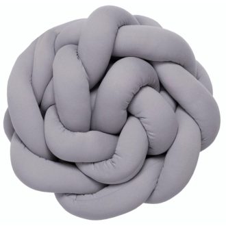 Fonott pamut rácsvédő - 210 cm - szürke