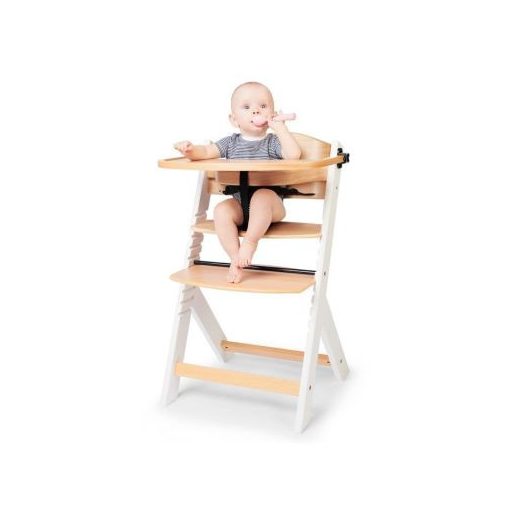 KINDERKRAFT - Baba etetőszék párnával ENOCK fa&fehér