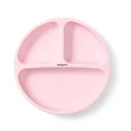 Szilikon tányért tapadókoronggal - pink