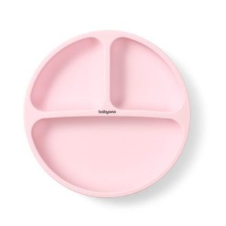 Szilikon tányért tapadókoronggal - pink
