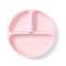 Szilikon tányért tapadókoronggal - pink