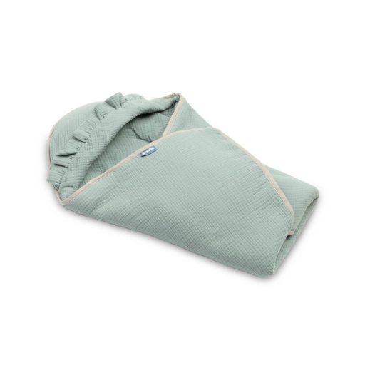 Muszlin hordozó/autósülés takaró - khaki
