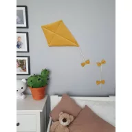 3D fali papírsárkány dekoráció - mustár