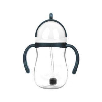   AKUKU Szívószálas pohár súlyozott szívószállal – Kék/Szürke