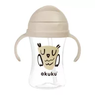   AKUKU Itatópohár, felnyitható szívószállal, 300 ml – Bagoly