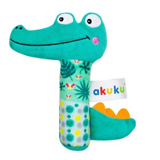 A0644 – Puha plüss csörgő – Krokodil
