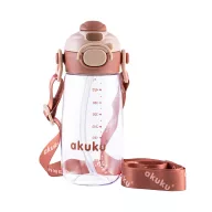 AKUKU gyerek kulacs válpánttal 480 ml - cappuchino