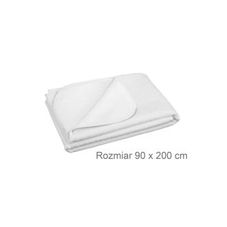   A1286 – Vízálló frottír ágyvédő 90×200 cm – Fehér