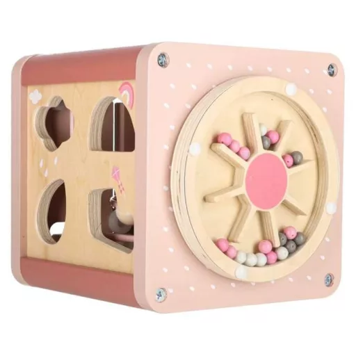 5in1 készségfejlesztő kocka - pink