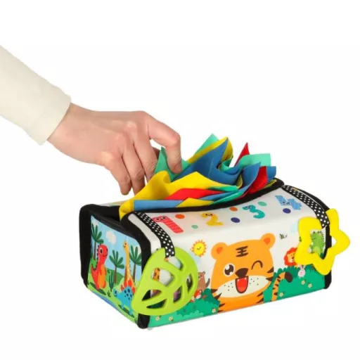 Montessori érzékelő játék 2 az 1-ben – formabedobó doboz és szenzoros szőnyeg